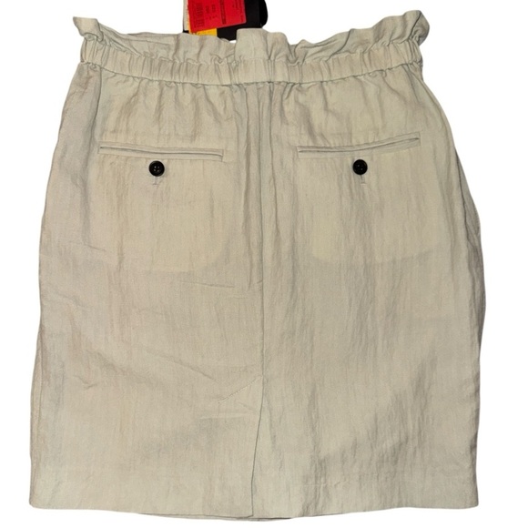 NWT Isabel Marant Cream Linen-Blend Mini Skirt FR 38 / US 6 Summer Resort Chic - Picture 5 of 9